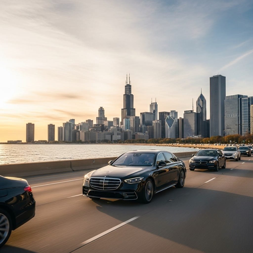 Private Jet Limo Service O’Hare Airport Chicago Suburbs